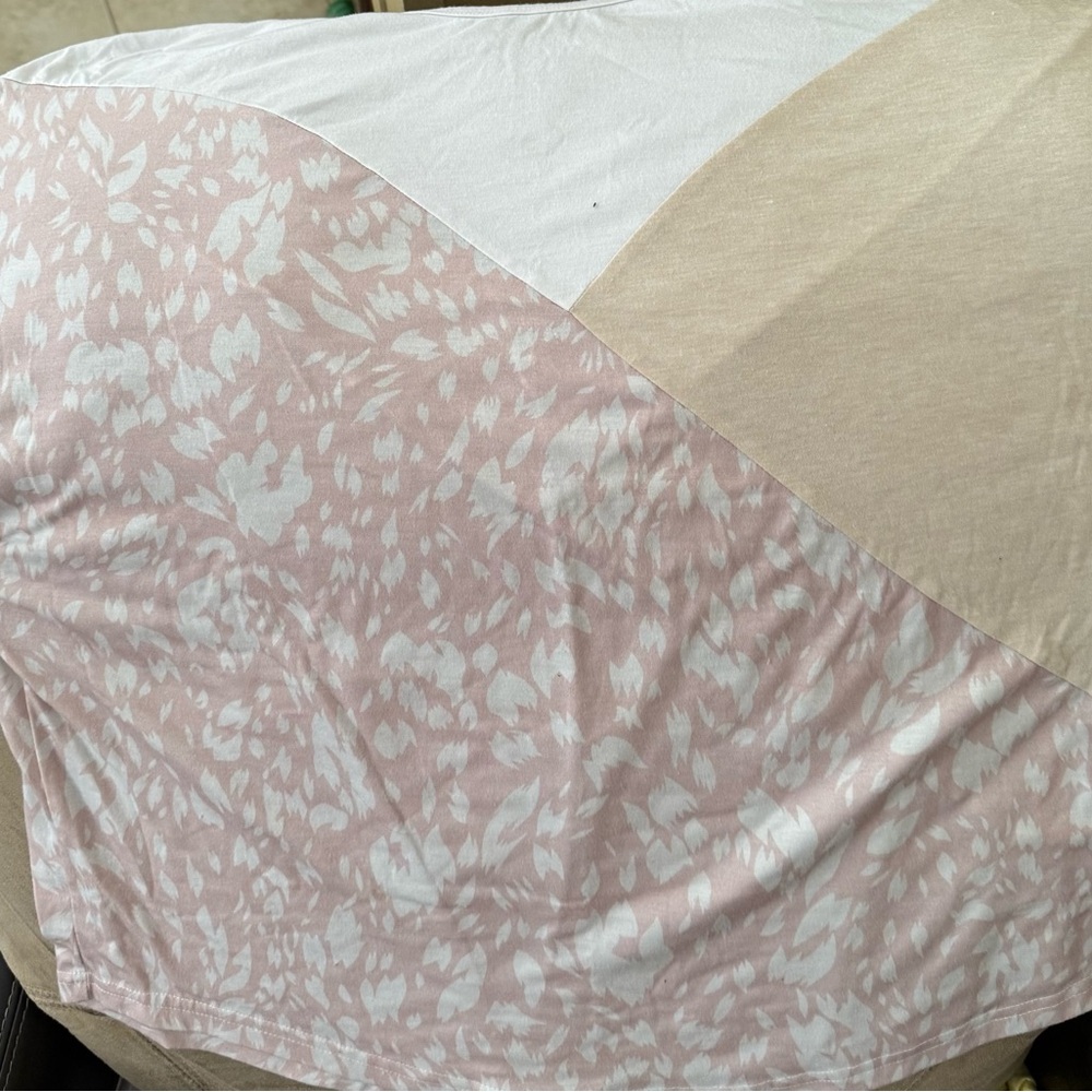 Pink and White Patterned Blanket